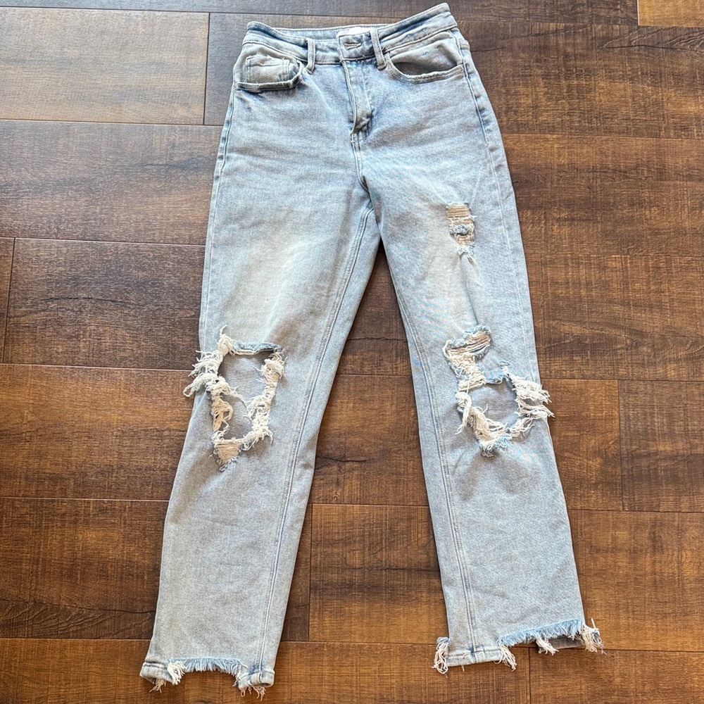 Vervet Distressed Dad Denim Jean